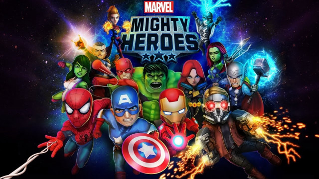 Avengers group dark background mighty free wallpaper for desktop - medium preview image