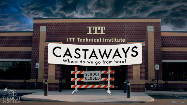 Technical institute sign cityscape fence free wallpaper for desktop - medium preview image