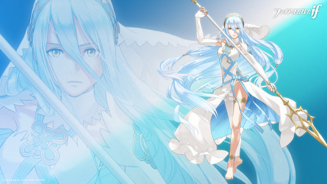 Anime character sword blue background #6 free wallpaper for desktop - medium preview image