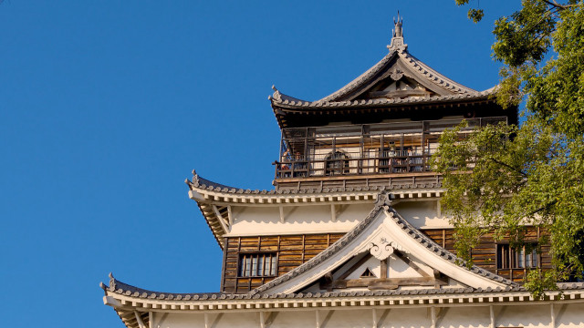 Tall building clock tower tree free wallpaper for desktop - medium preview image