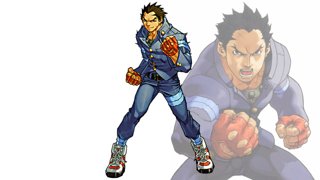 Man blue suit man red free wallpaper for desktop - medium preview image