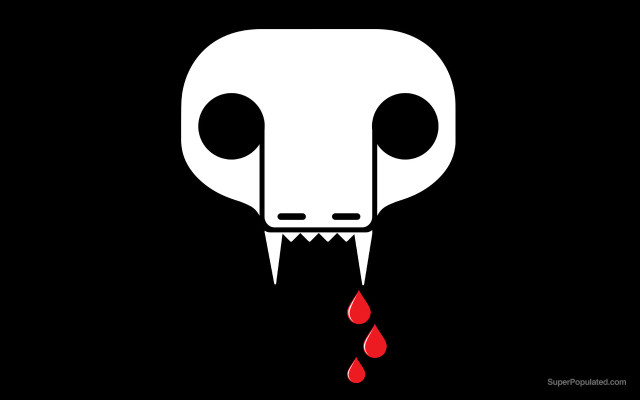 White animal bleeding eye blood free wallpaper for desktop - medium preview image