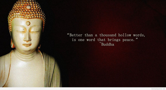 Buddha statue quote inspiration peace #2 free wallpaper for desktop - medium preview image