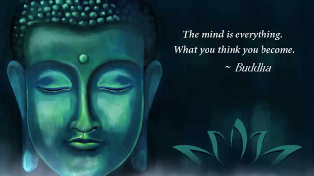 Buddha statue mind everything quote free wallpaper for desktop - medium preview image