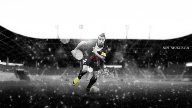 Soccer player running snow ball free wallpaper for desktop - medium preview image