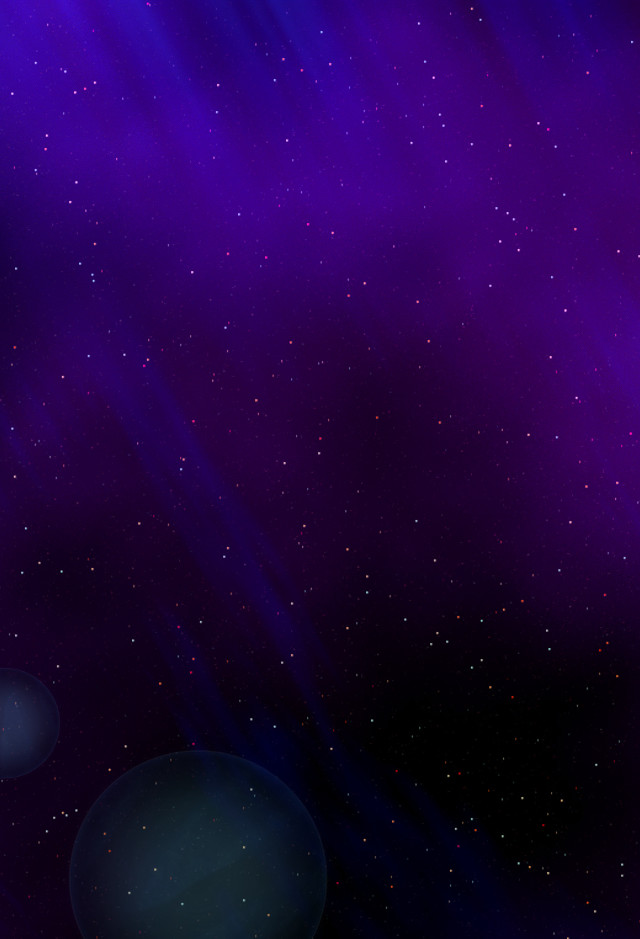Space scene planets stars blue free wallpaper for mobile - medium preview image