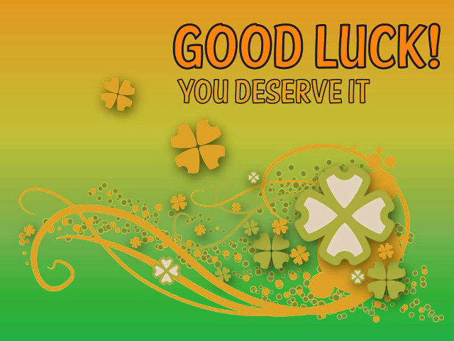 Good luck shamrocks clovers green free wallpaper for desktop - medium preview image