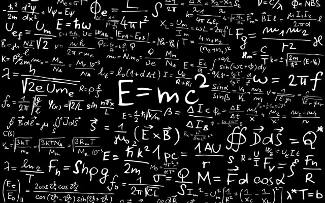Blackboard numbers symbols mathematics equations free wallpaper for desktop - medium preview image