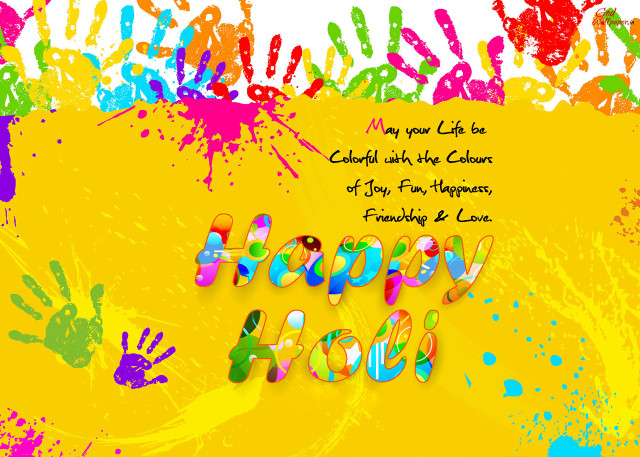 Happy birthday card colorful paint free wallpaper for desktop - medium preview image