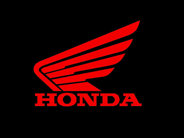 Red honda logo black background free wallpaper for desktop - medium preview image