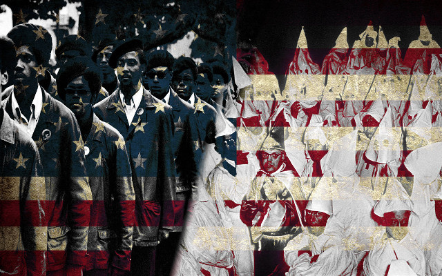 Men group flag standing middle free wallpaper for desktop - medium preview image