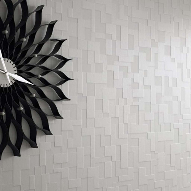 Clock wall pattern mounted side free wallpaper for tablet - medium preview image