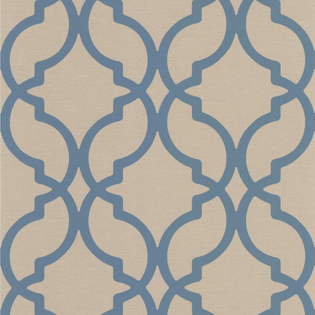 Beige blue rug trellis pattern free wallpaper for tablet - medium preview image
