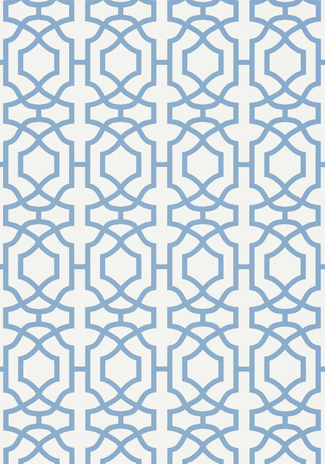 Blue white pattern geometric mosaic free wallpaper for mobile - medium preview image