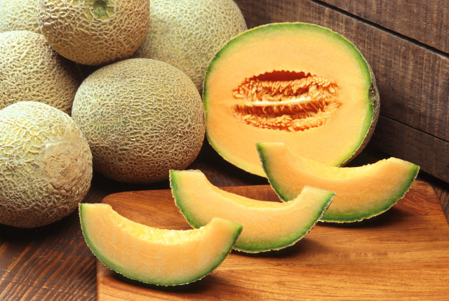 Melon half cuttingboard melons table free wallpaper for desktop - medium preview image