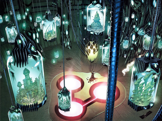 Room filled lights bottles liquid free wallpaper for desktop - medium preview image