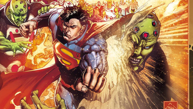 Superman greenman zombies comicbook cover free wallpaper for desktop - medium preview image