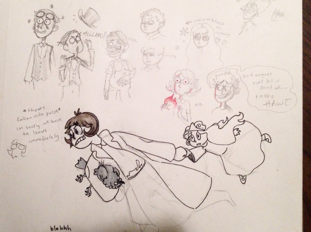 Girl holding stuffed animal drawings free wallpaper for desktop - medium preview image