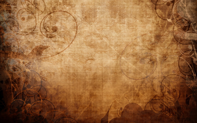 Grungy floral background brown white free wallpaper for desktop - medium preview image
