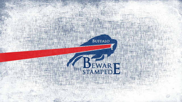 Buffalo logo red blue stripe free wallpaper for desktop - medium preview image
