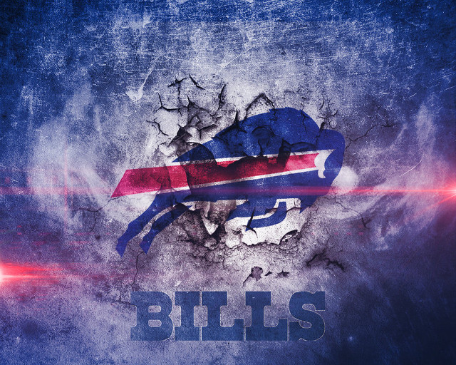 Buffalo logo blue background red #3 free wallpaper for desktop - medium preview image