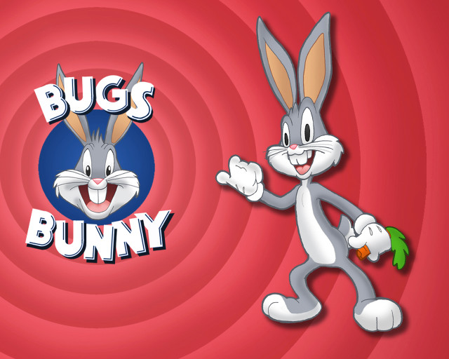 Cartoon bunny carrot bugs bunny free wallpaper for desktop - medium preview image