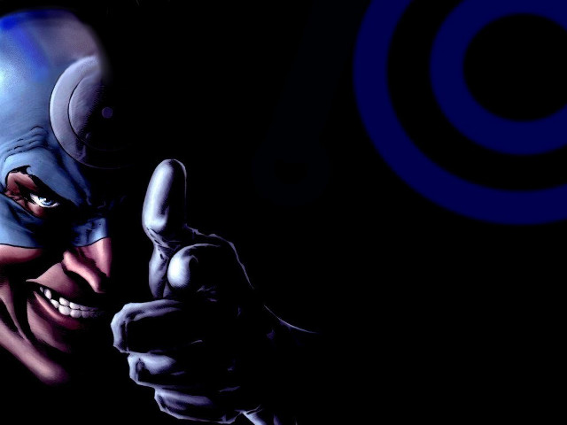 Blue mask man pointing cobra free wallpaper for desktop - medium preview image
