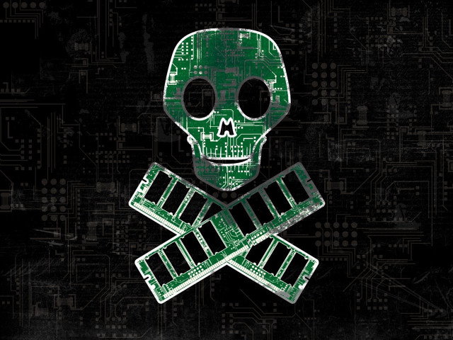 Skull tape black background green free wallpaper for desktop - medium preview image