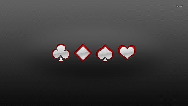 Playing cards hearts spades group free wallpaper for desktop - medium preview image