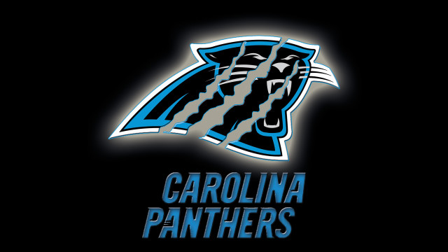Carolina panther logo black background free wallpaper for desktop - medium preview image