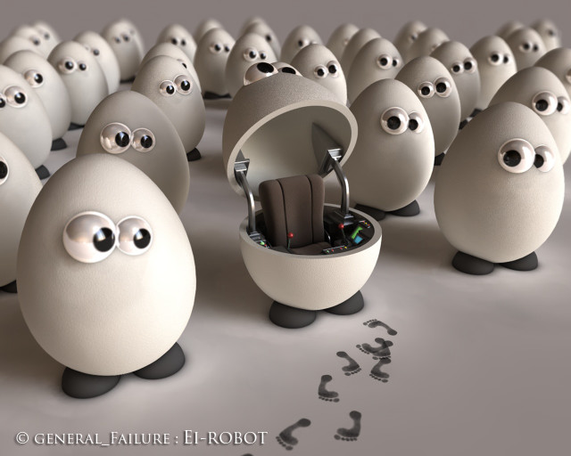Eggs with eyes phone in free wallpaper for desktop - medium preview image