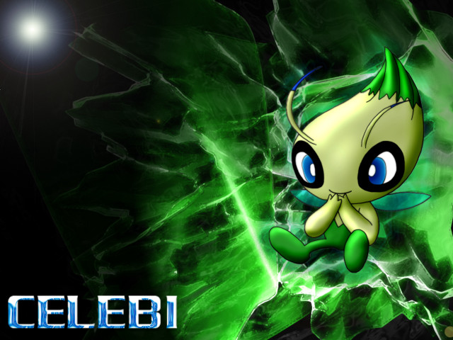 Cartoon greenhair blueeyes flying greenbackground free wallpaper for desktop - medium preview image