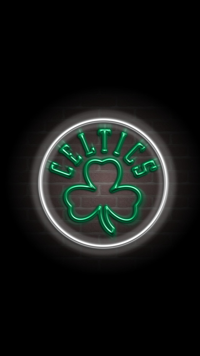 Chicago celtic neon sign brick free wallpaper for mobile - medium preview image