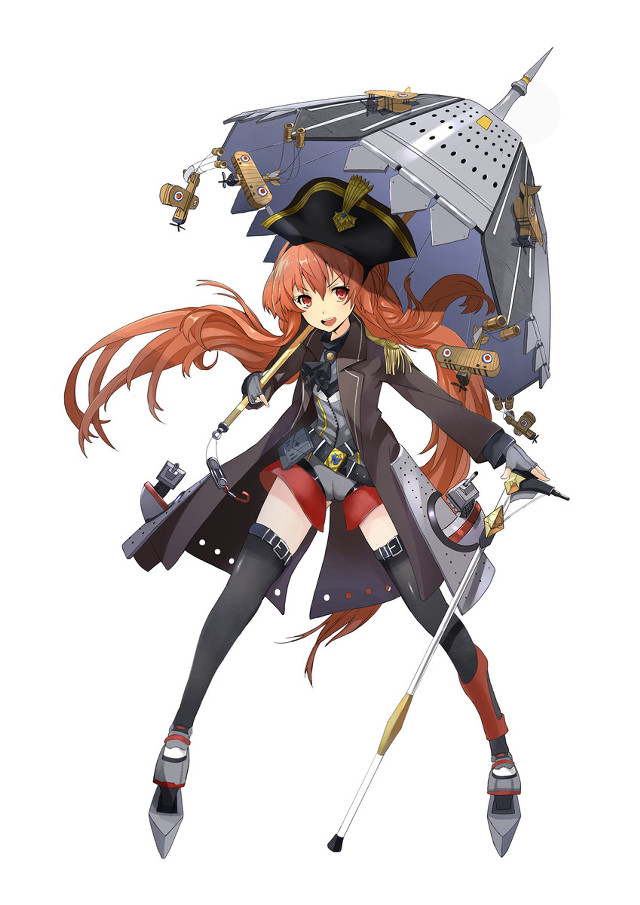 Woman umbrella sword walking away free wallpaper for mobile - medium preview image