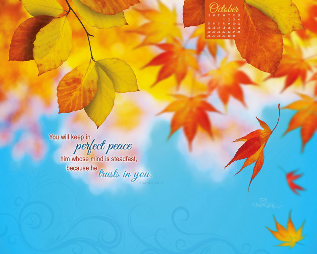 Calendar tree leaves sky clouds free wallpaper for desktop - medium preview image