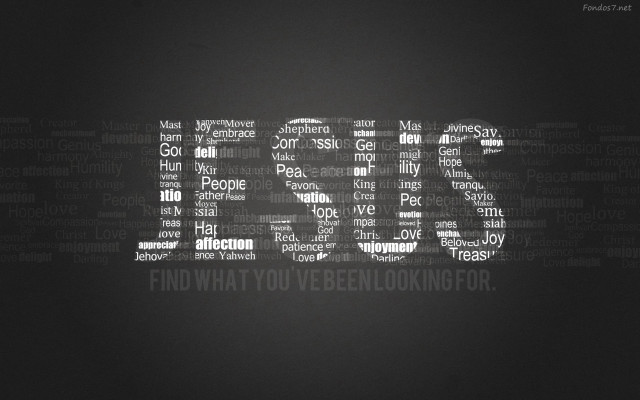 Black white photo jesus center #2 free wallpaper for desktop - medium preview image