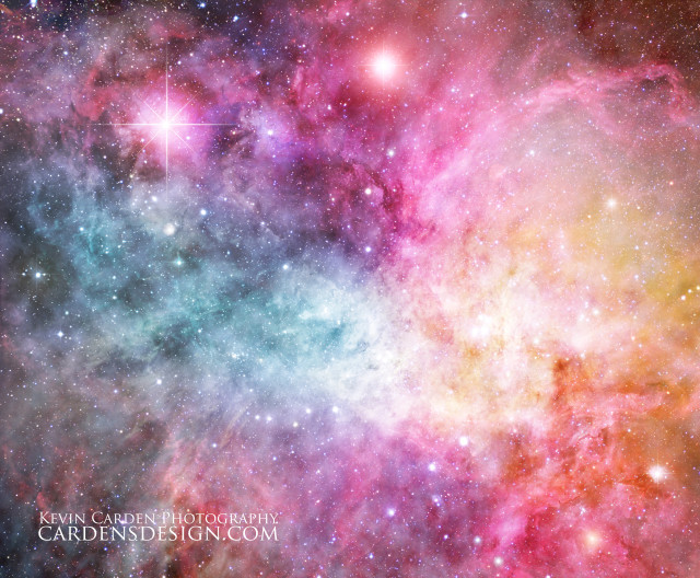 Colorful space stars bright cluster free wallpaper for desktop - medium preview image