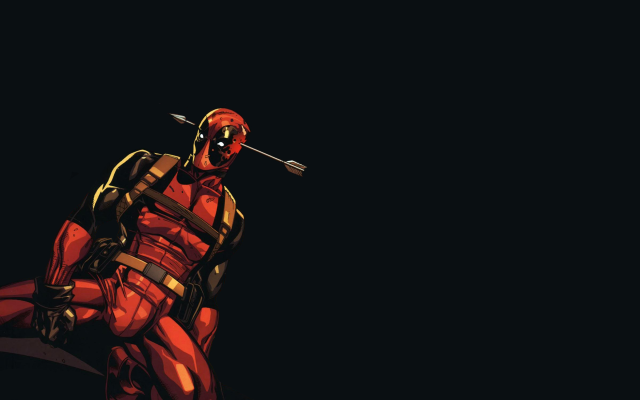Deadpool dark knife mouth black free wallpaper for desktop - medium preview image