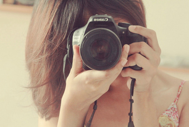 Woman taking picture camera selfie free wallpaper for desktop - medium preview image