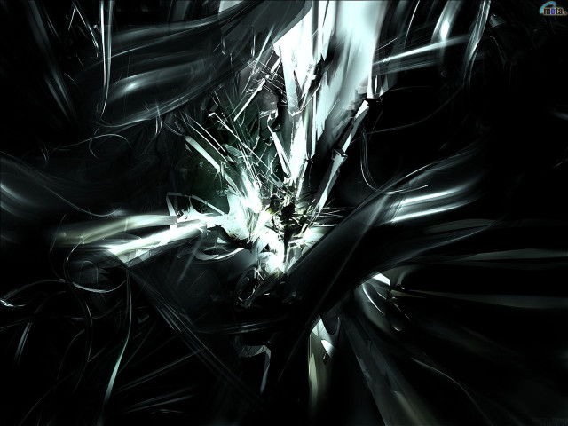 Black white abstract painting background free wallpaper for desktop - medium preview image