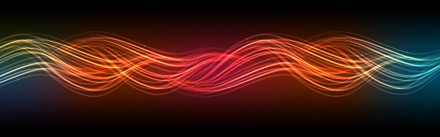 Colorful wave light black red #3 free wallpaper for desktop - medium preview image