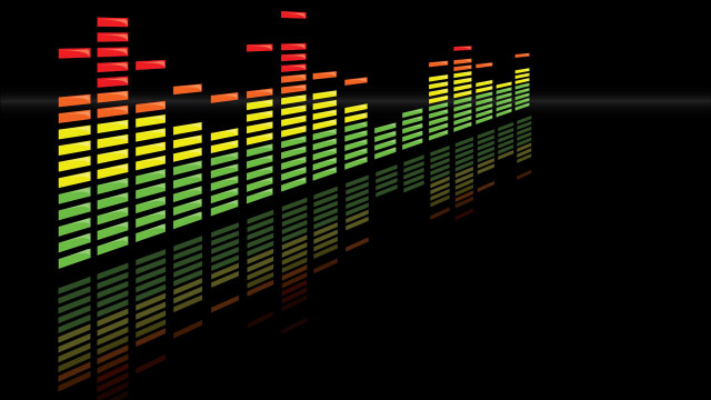 Sound board rainbow equalizer black #2 free wallpaper for desktop - medium preview image