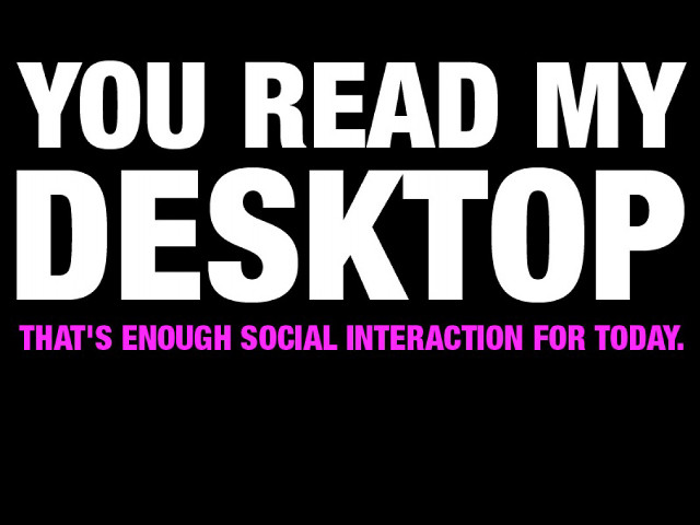 Black pink text desktop social free wallpaper for desktop - medium preview image