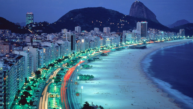 City night beach mountains cars #3 free wallpaper for desktop - medium preview image