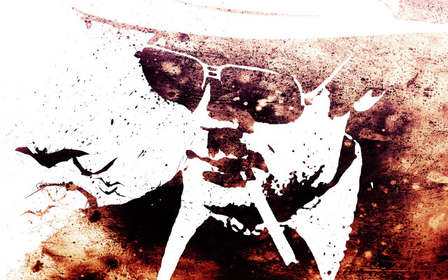 Man hat sunglasses dirty spraypaint free wallpaper for desktop - medium preview image
