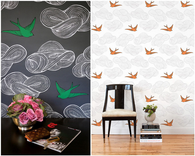 Chair wall birds vase flowers free wallpaper for desktop - medium preview image