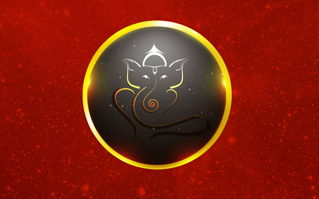 Black gold elephant red yellow free wallpaper for desktop - medium preview image