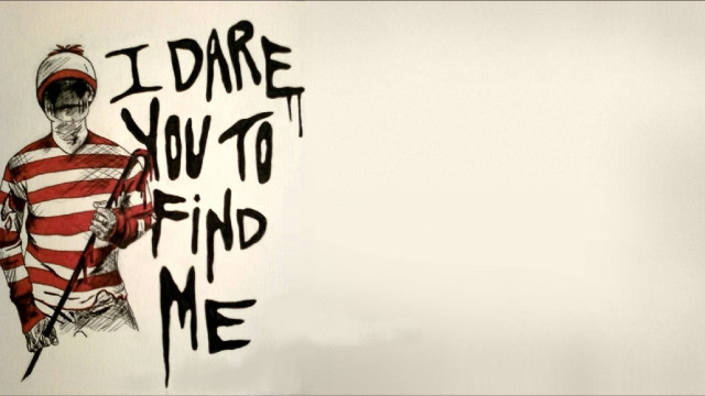 Man hat cane drawing wall free wallpaper for desktop - medium preview image