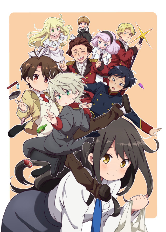 Anime characters group poses expressions #4 free wallpaper for mobile - medium preview image