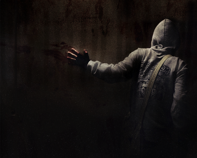 Person hooded jacket hands dark free wallpaper for desktop - medium preview image